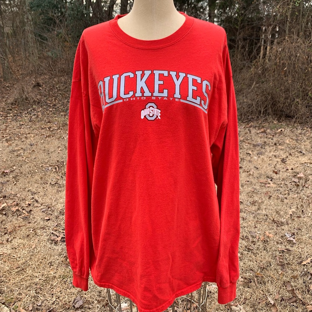 Buckeyes Ohio State Logo Long Sleeve Tee